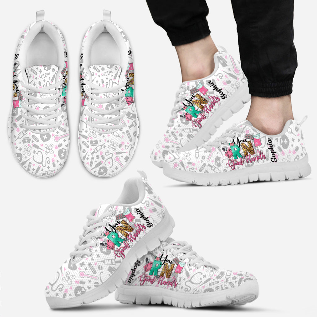You RN Good Hands - Personalized Nurse Sneakers