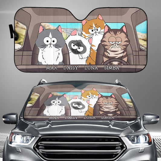 Cat's Trip - Personalized Cat Car Sunshade