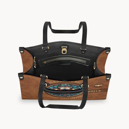 It's Frickin' Bat I Love Halloween - Personalized Witch Leather Handbag