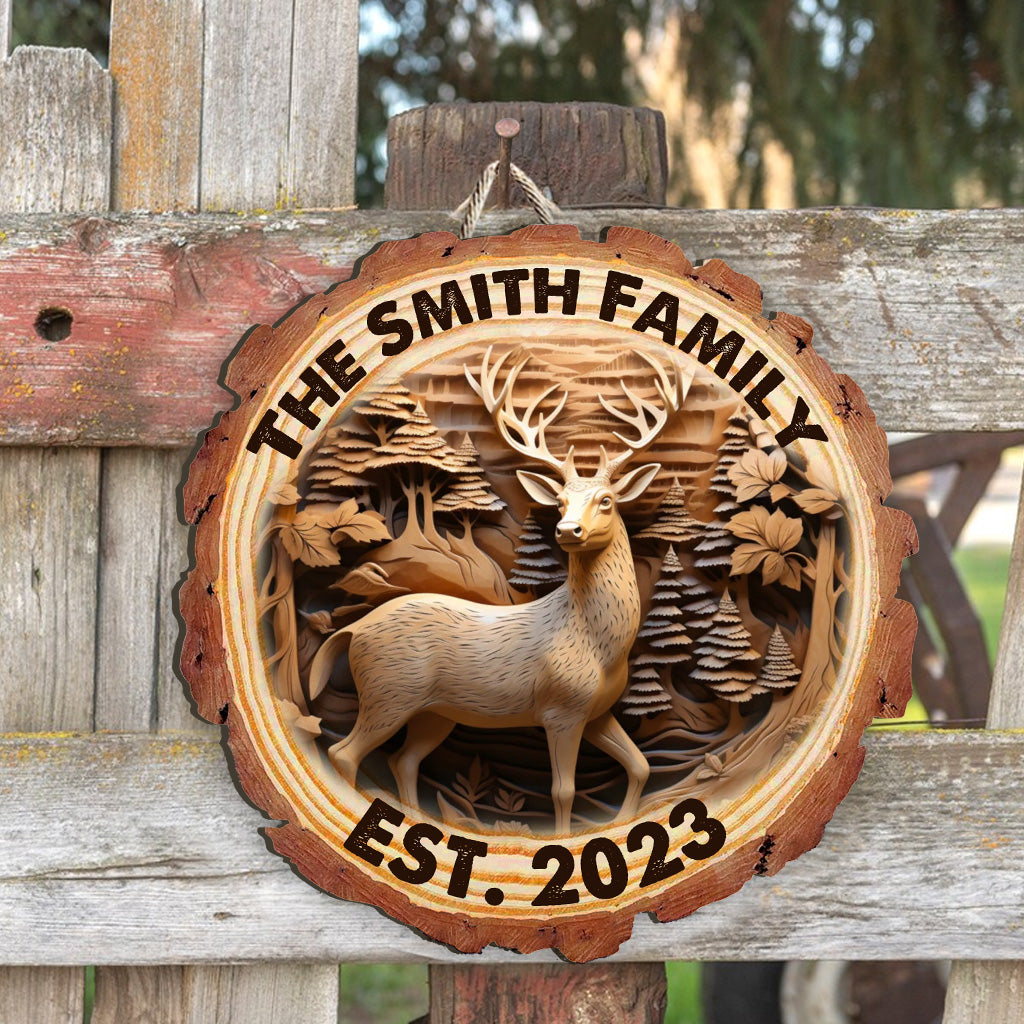 Hunting Life - Personalized Hunting Custom Shaped Wood Sign