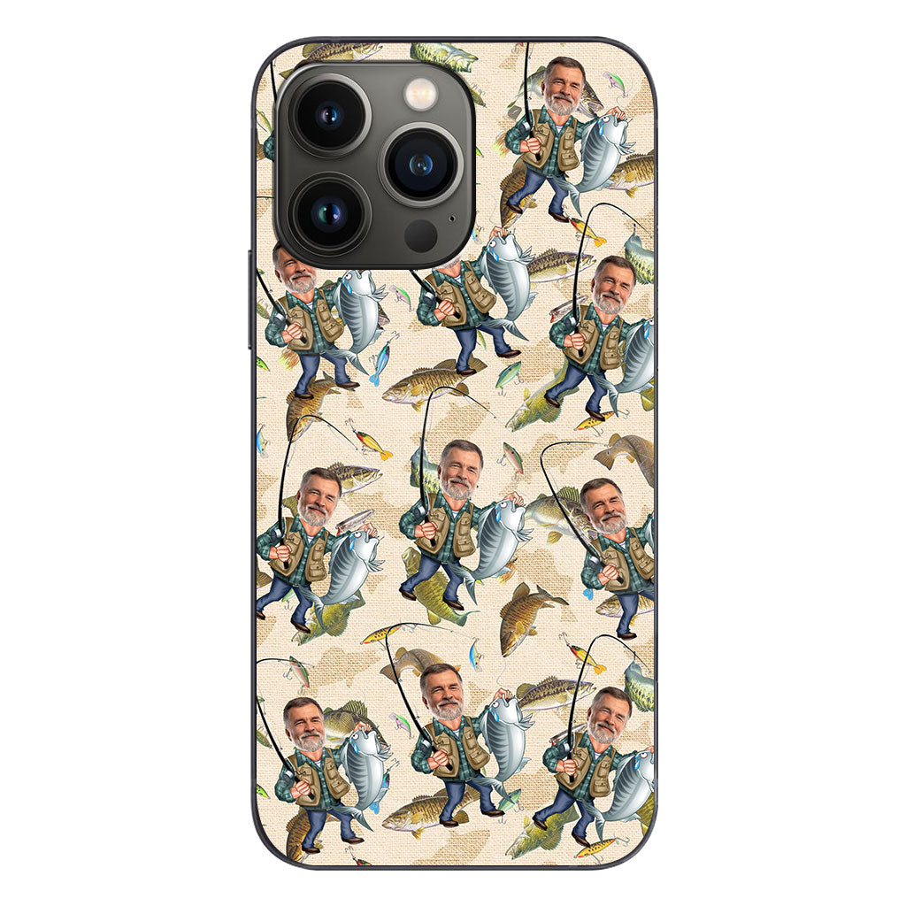 Photo Inserted Funny Fishing - Personalized Fishing Phone Case