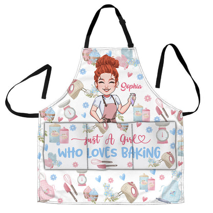 Just A Girl Who Loves Baking - Personalized Baking Apron