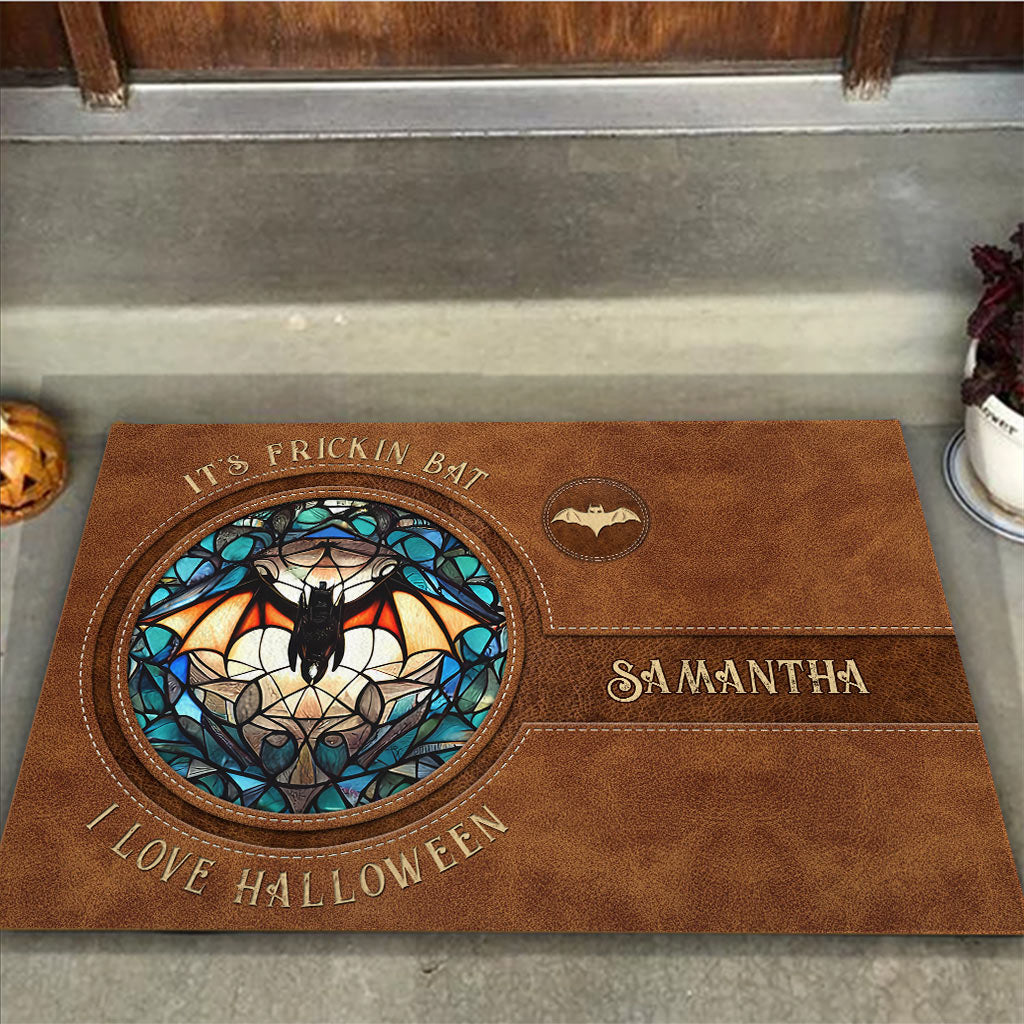 It's Frickin' Bat I Love Halloween - Personalized Witch Doormat
