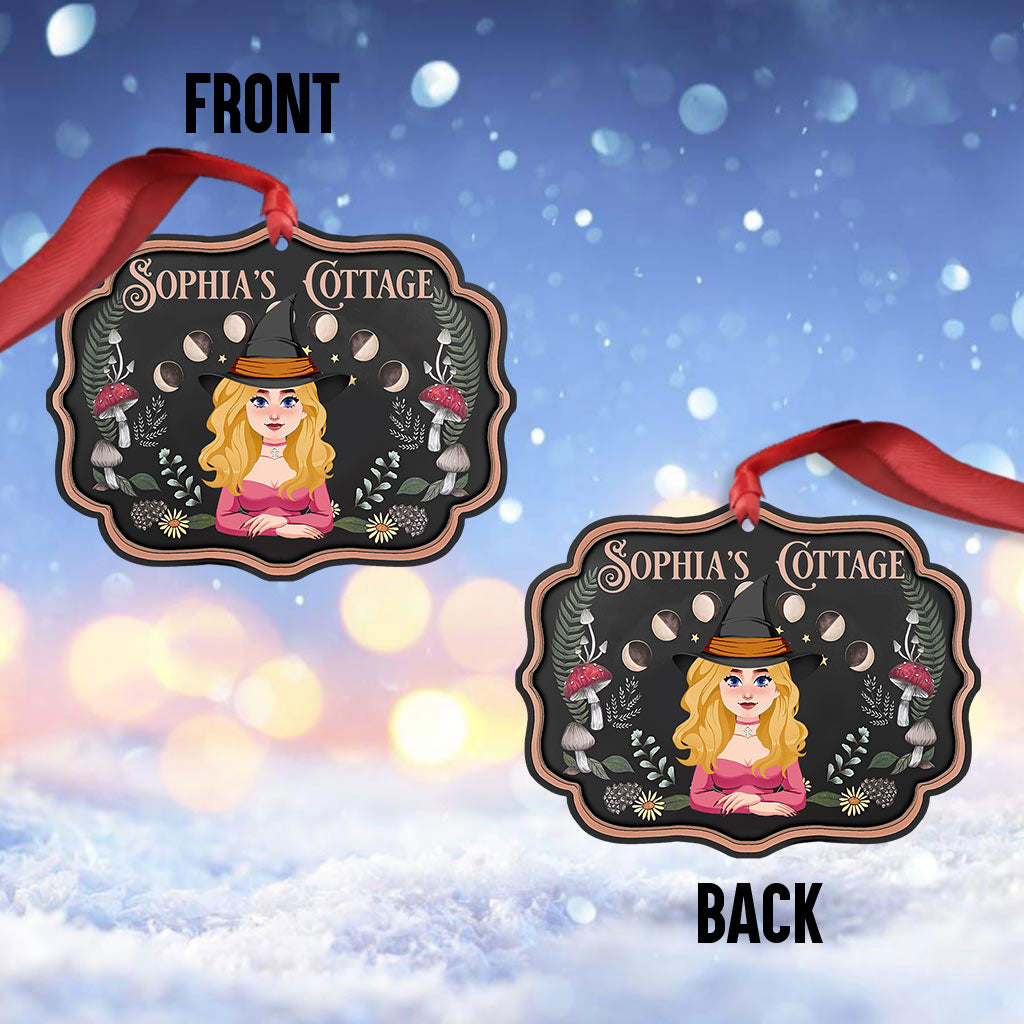 Witch's Cottage - Personalized Witch Ornament