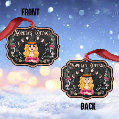 Witch's Cottage - Personalized Witch Ornament
