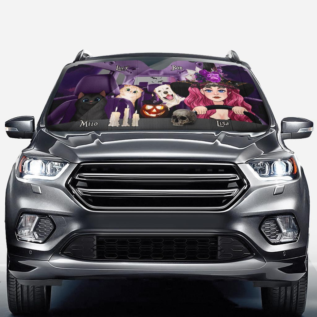 Soul Of A Witch - Personalized Witch Car Sunshade