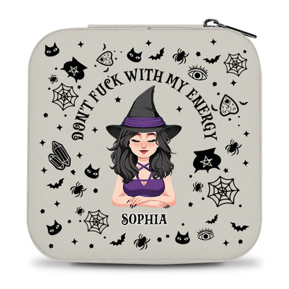 Don't F With My Energy - Personalized Witch Jewelry Box