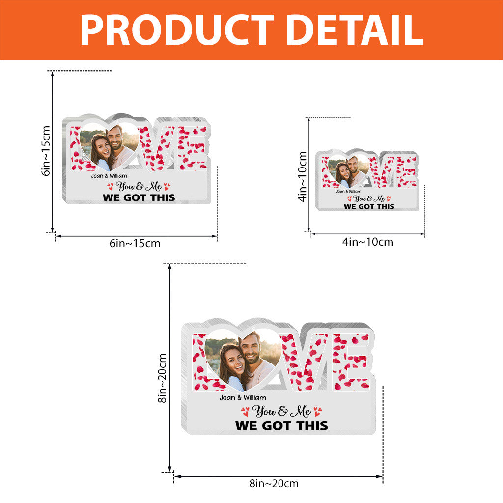 This Is Us - Couple gift for husband, wife, girlfriend, boyfriend - Personalized Custom Shaped Acrylic Plaque