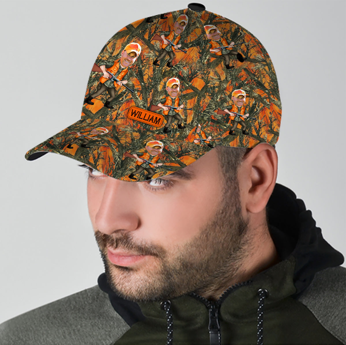 Photo Inserted Hunter - Personalized Hunting Classic Cap