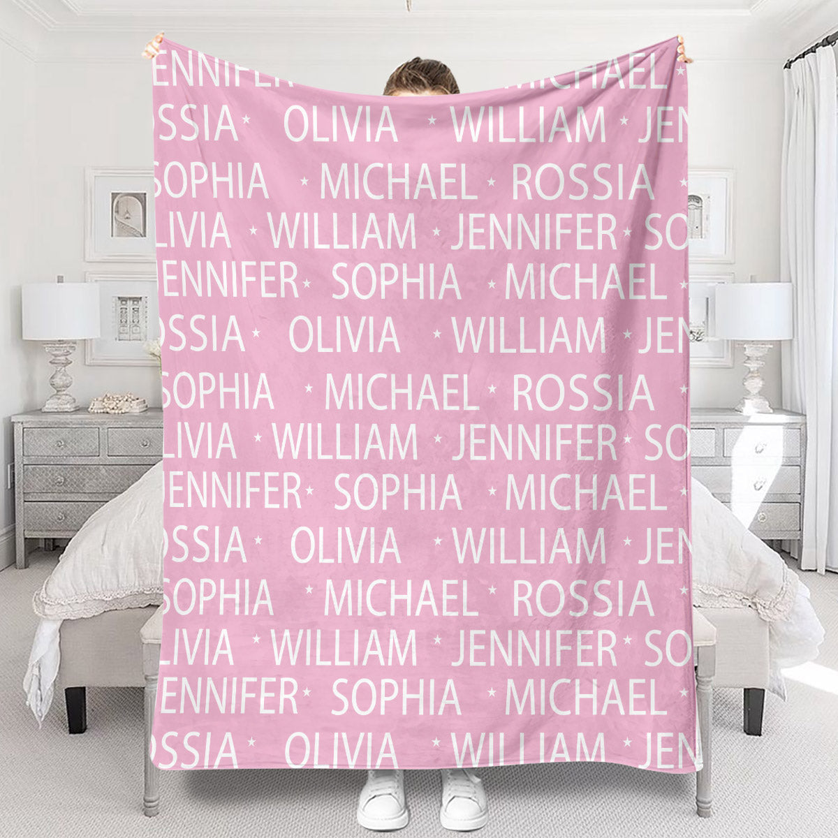 Custom Name Pattern - Personalized Family Blanket