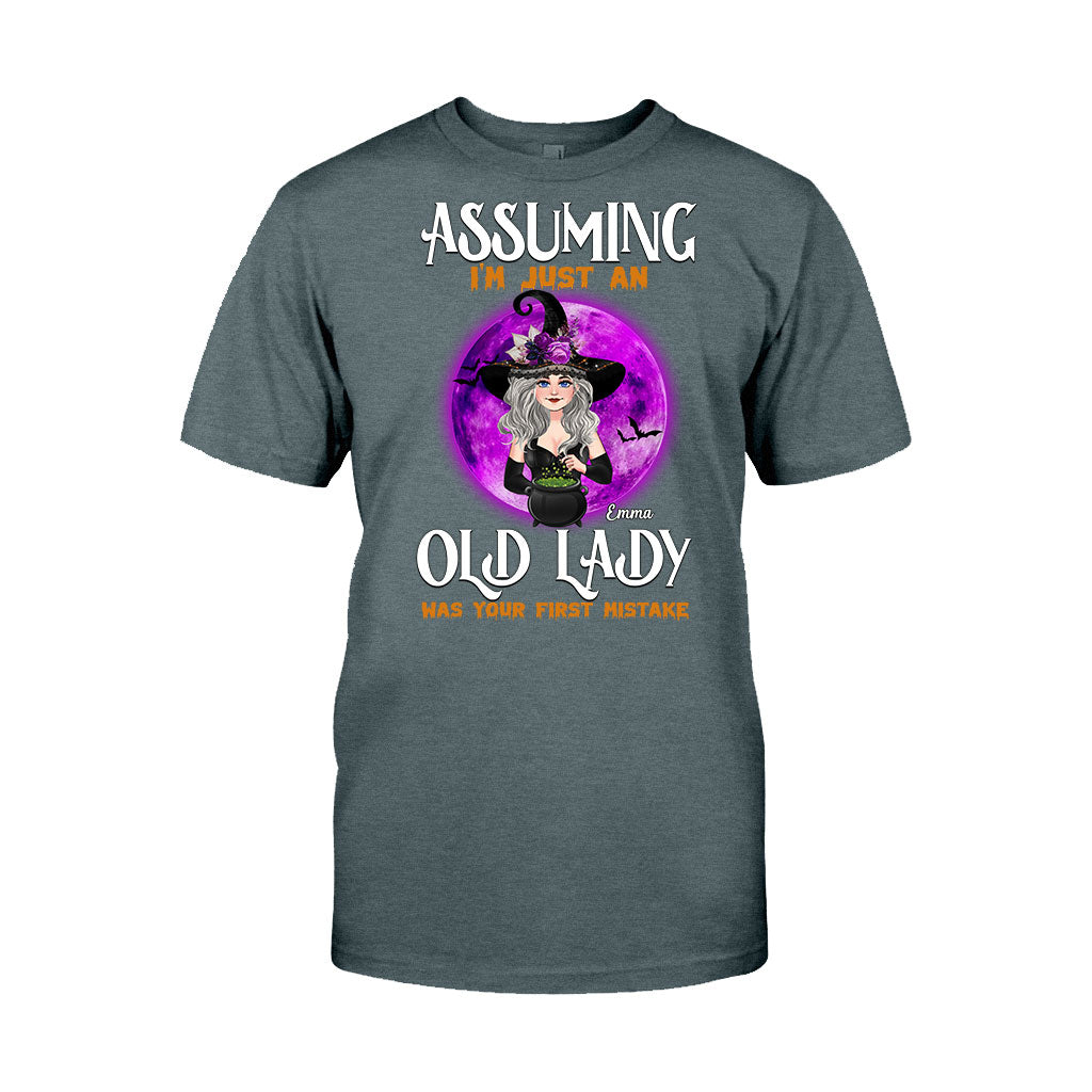 Assuming I'm Just An Old Lady Was Your First Mistake - Personalized Witch T-shirt & Hoodie