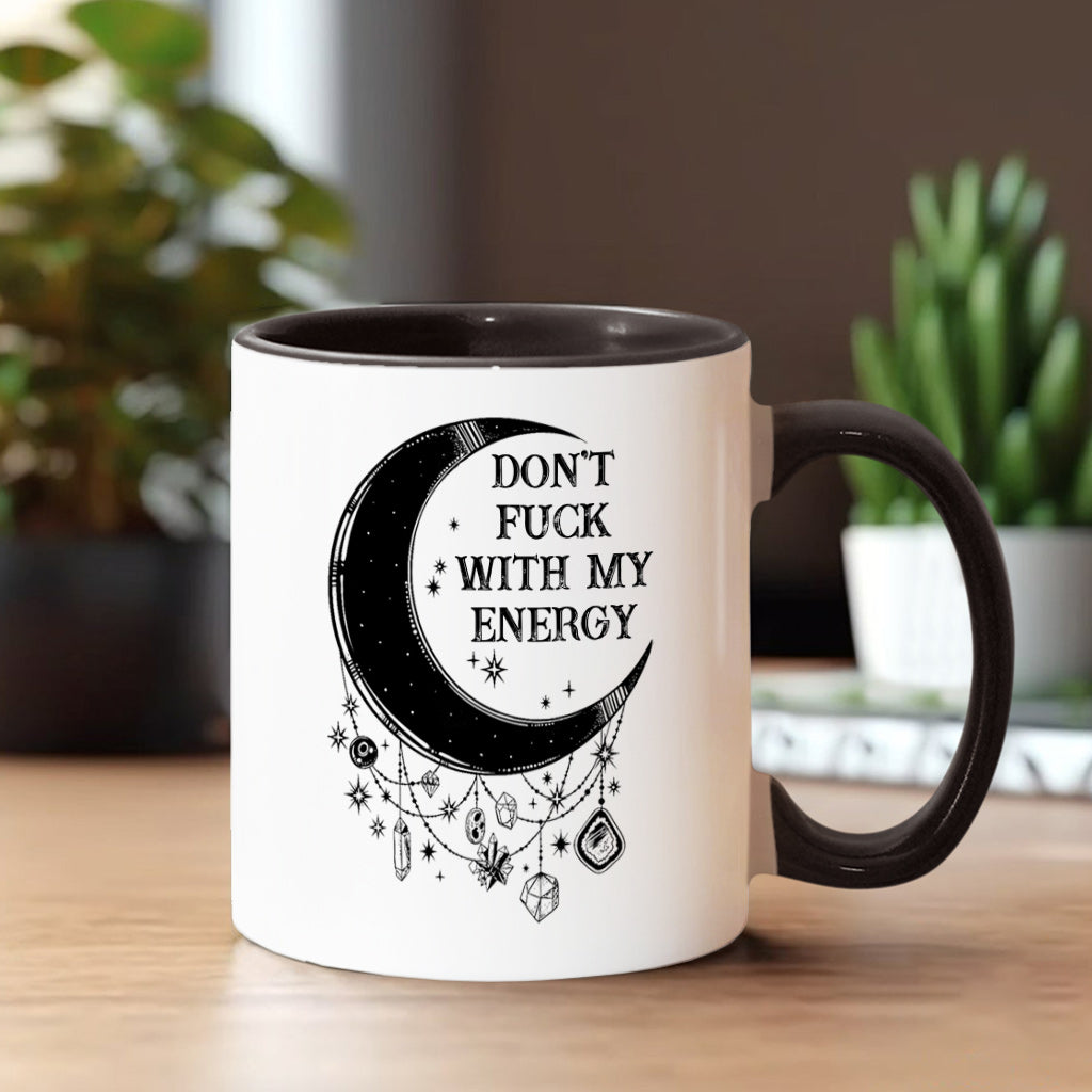 Don't F With My Energy - Personalized Witch Accent Mug