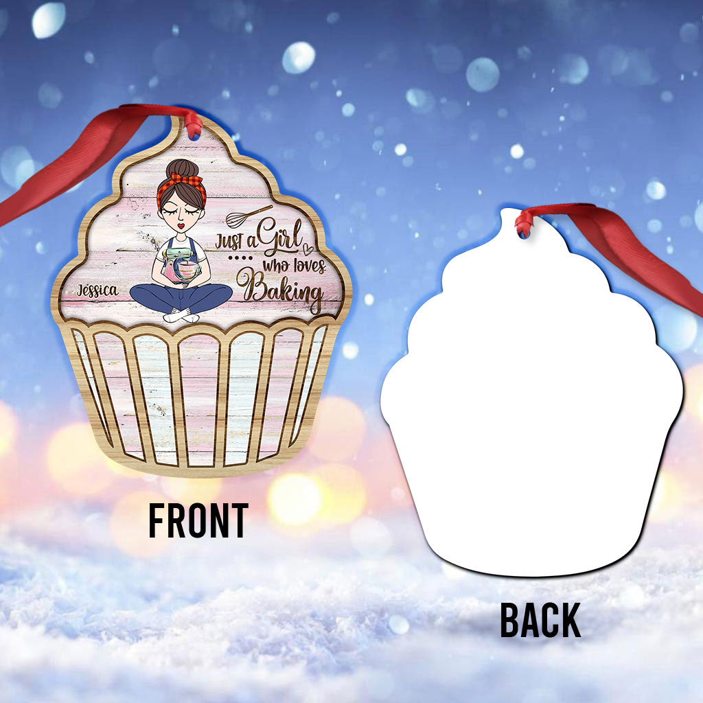 Just A Girl Who Loves Baking - Personalized Baking Ornament