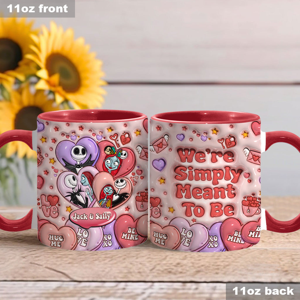 We’re Simply Meant To Be - Personalized Nightmare Accent Mug
