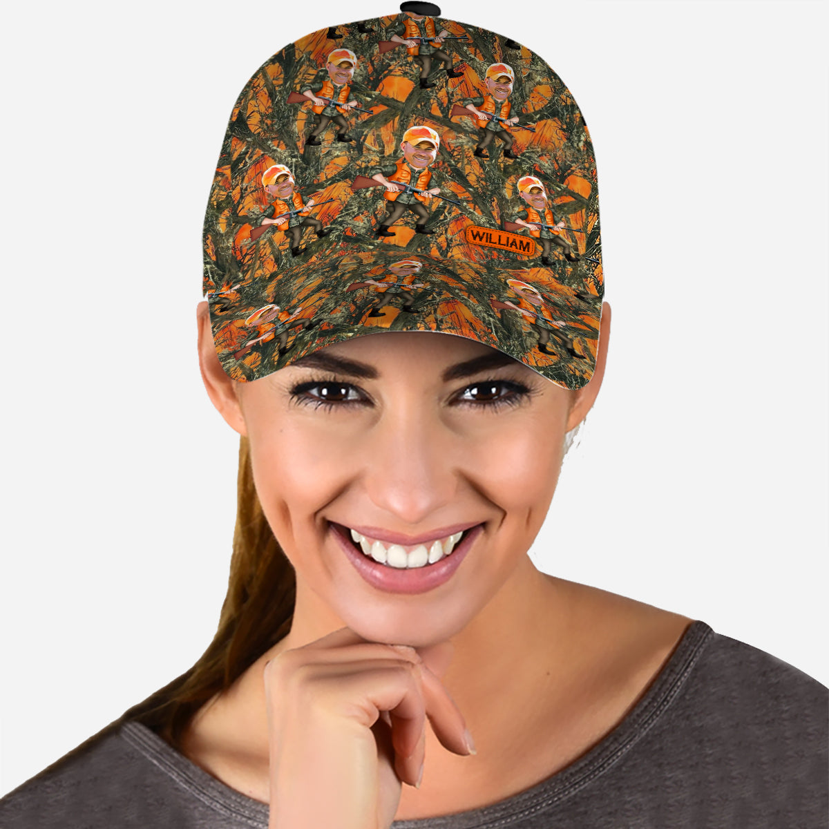 Photo Inserted Hunter - Personalized Hunting Classic Cap