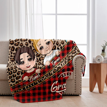 Best Grandma Ever - Personalized Grandma Blanket