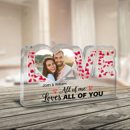 This Is Us - Couple gift for husband, wife, girlfriend, boyfriend - Personalized Custom Shaped Acrylic Plaque