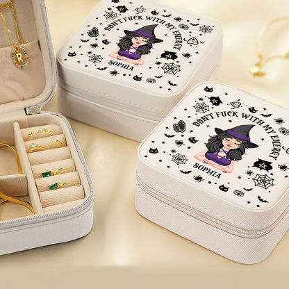 Don't F With My Energy - Personalized Witch Jewelry Box