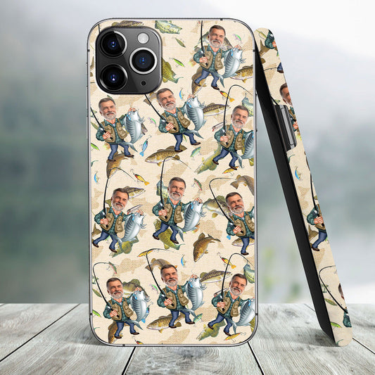 Photo Inserted Funny Fishing - Personalized Fishing Phone Case
