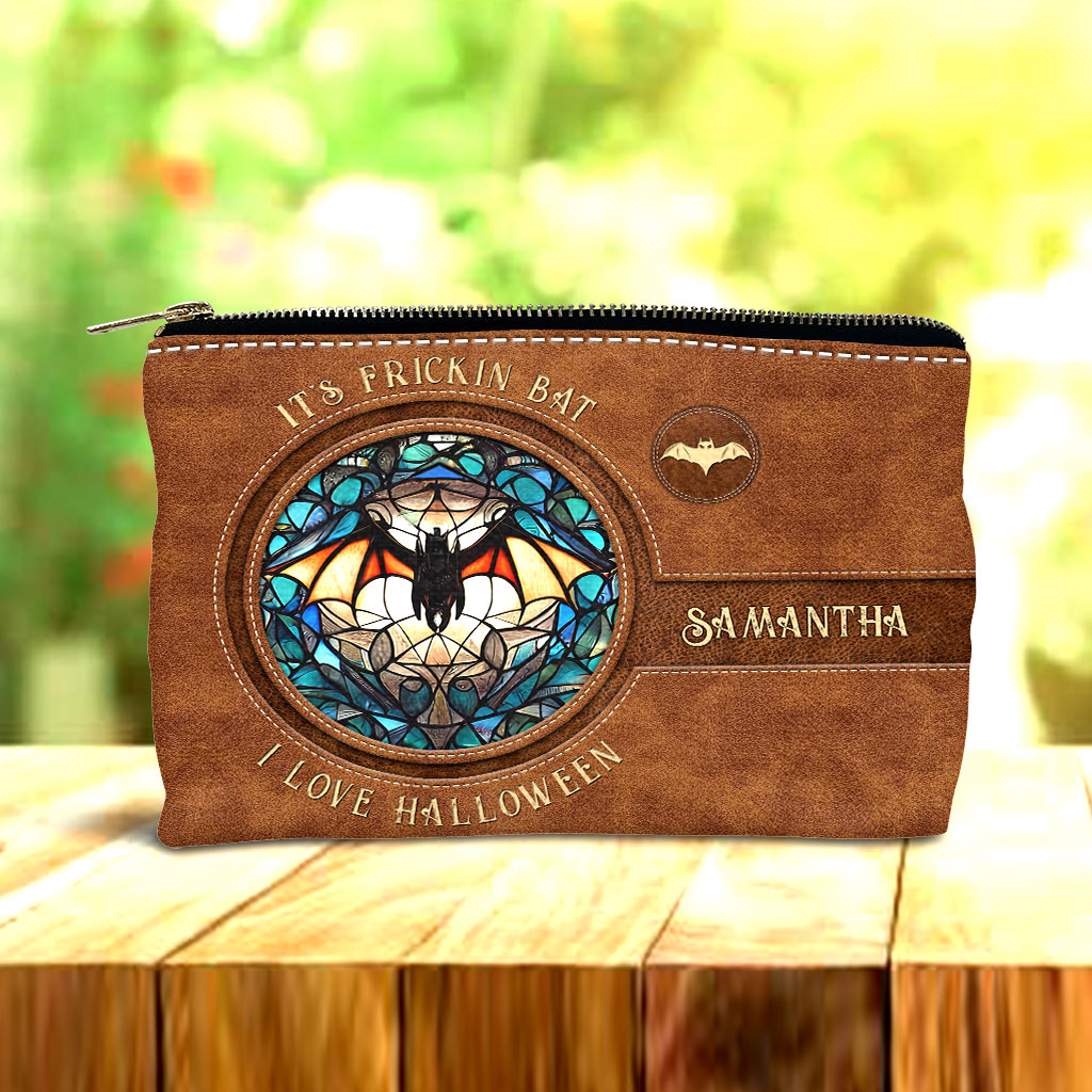 It's Frickin' Bat I Love Halloween - Personalized Witch Pouch
