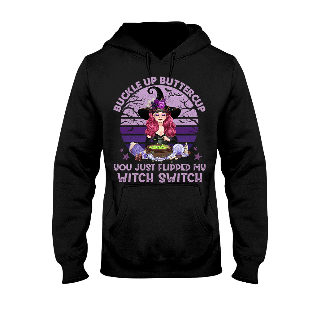Buckle Up Buttercup - Personalized Witch T-shirt & Hoodie