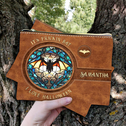 It's Frickin' Bat I Love Halloween - Personalized Witch Pouch