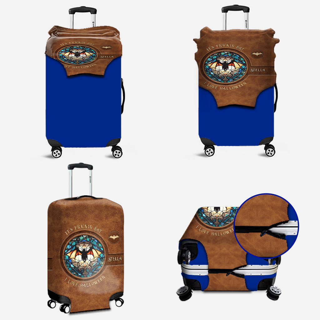 It's Frickin' Bat I Love Halloween - Personalized Witch Luggage Cover