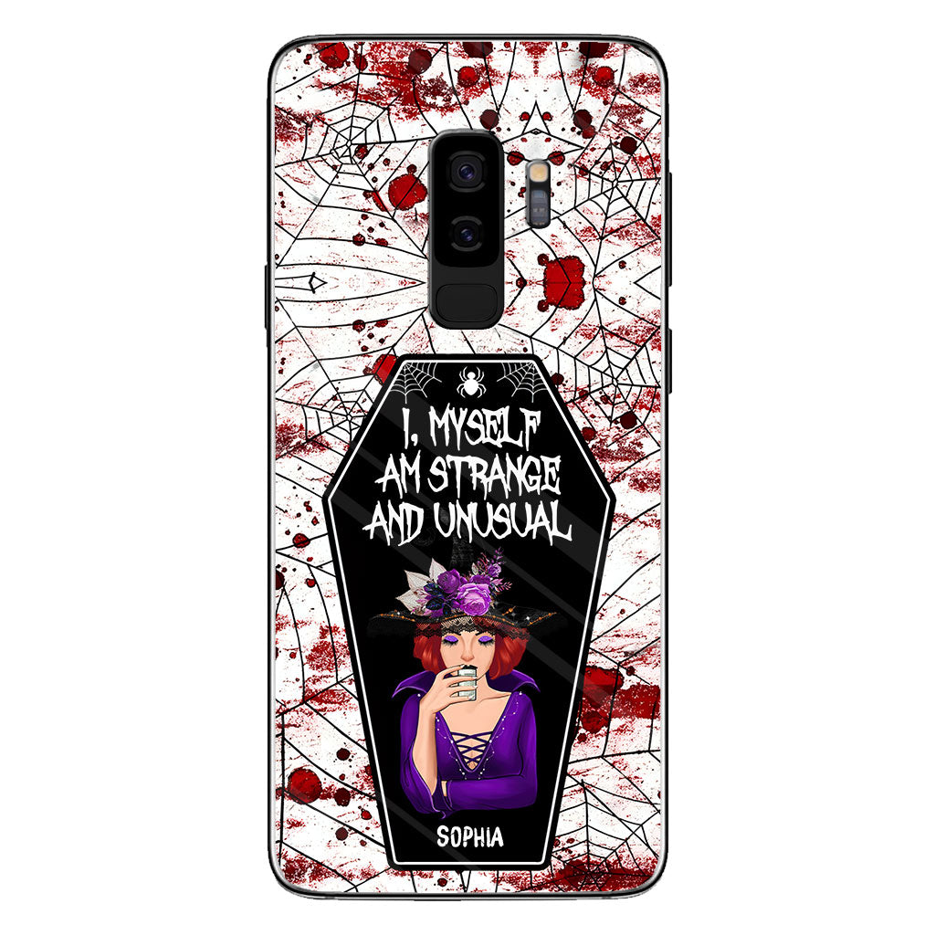 I Myself Am Strange and Unusual - Personalized Witch Phone Case