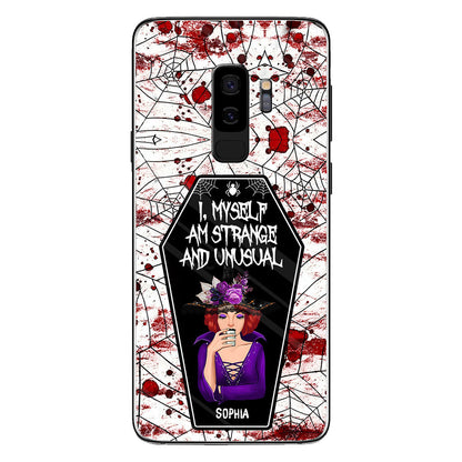 I Myself Am Strange and Unusual - Personalized Witch Phone Case