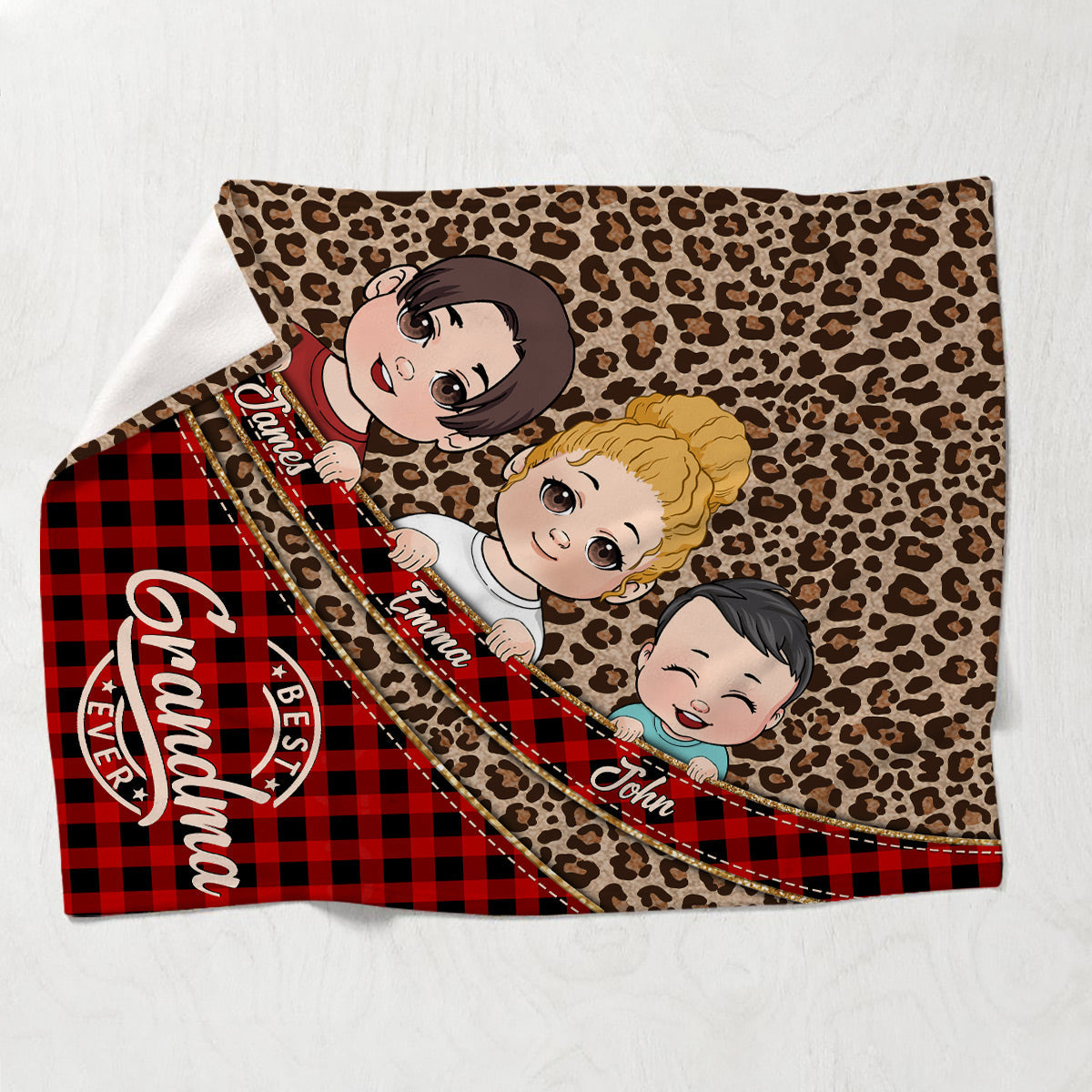 Best Grandma Ever - Personalized Grandma Blanket