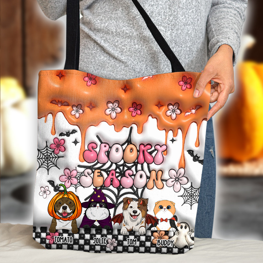 Spooky Season - Personalized Dog Tote Bag