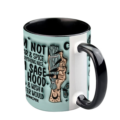 I'm Not Sugar And Spice - Personalized Witch Accent Mug