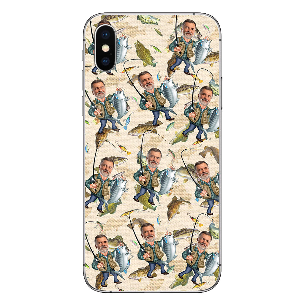 Photo Inserted Funny Fishing - Personalized Fishing Phone Case