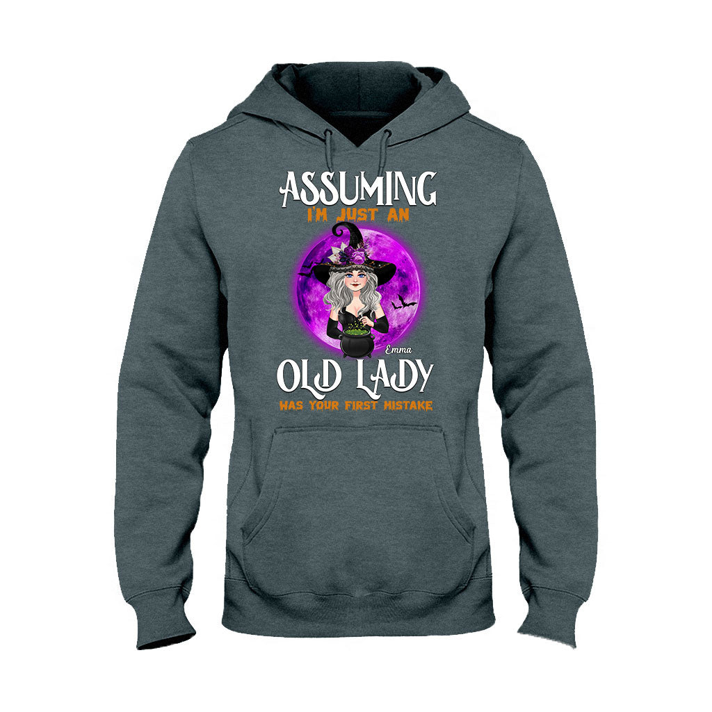 Assuming I'm Just An Old Lady Was Your First Mistake - Personalized Witch T-shirt & Hoodie