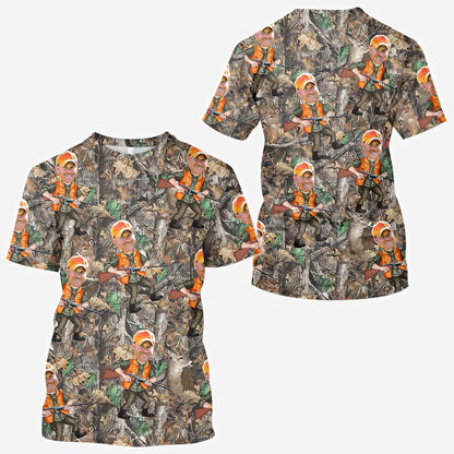 Photo Inserted Hunter - Personalized Hunting All Over Shirt