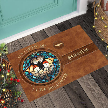 It's Frickin' Bat I Love Halloween - Personalized Witch Doormat