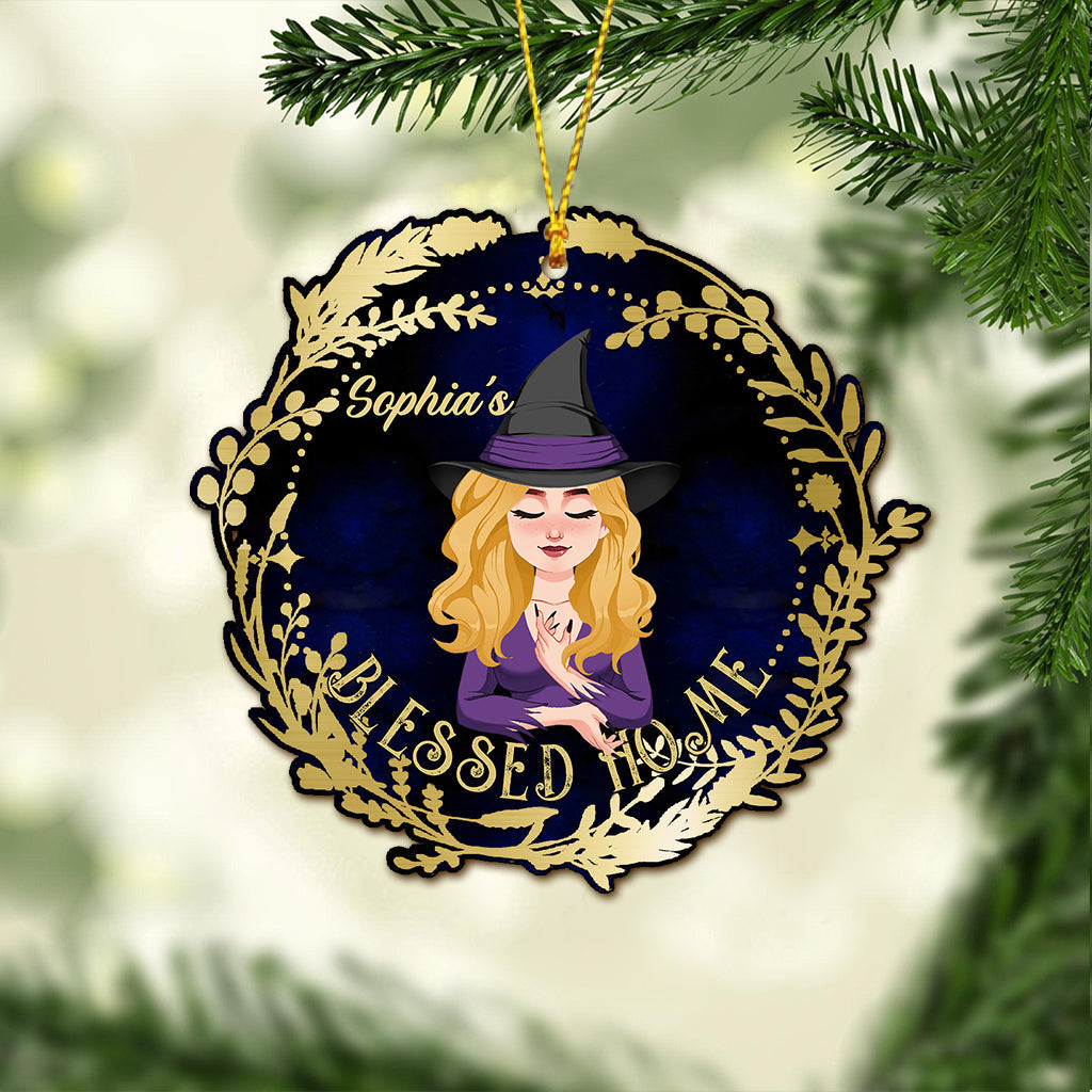 Blessed Home - Personalized Witch Ornament
