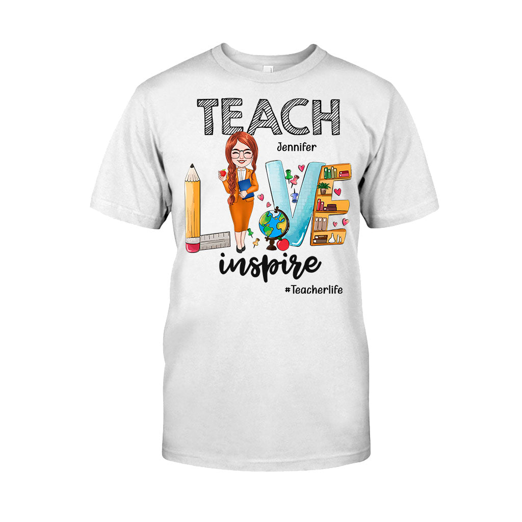 Teach Love Inspire - Personalized Teacher T-shirt & Hoodie