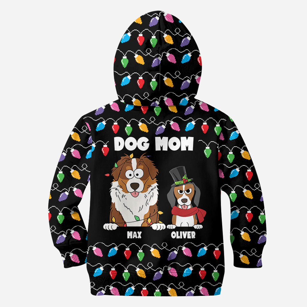 Pet Colorful Christmas Light - Personalized Dog Hoodie and Leggings