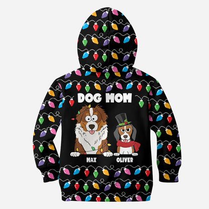 Pet Colorful Christmas Light - Personalized Dog Hoodie and Leggings