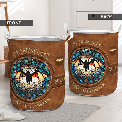 It's Frickin' Bat I Love Halloween - Personalized Witch Storage Basket