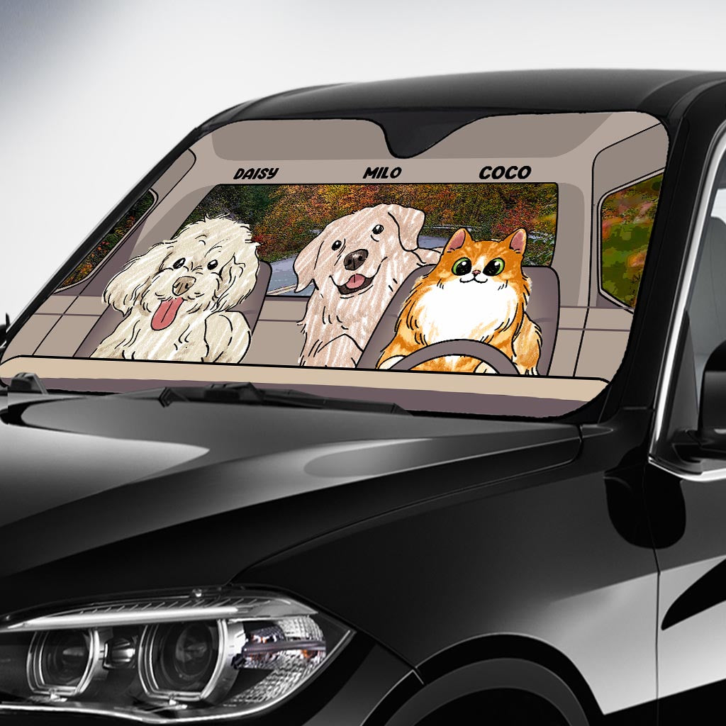 Lovely Paws - Personalized Dog Car Sunshade