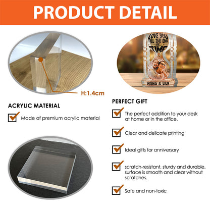 Till The End Of Time - Personalized Grandma Custom Shaped Acrylic Plaque