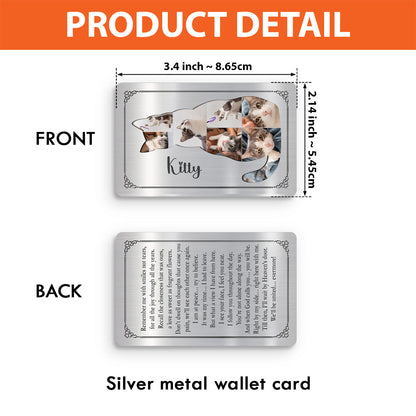Remember Me - Personalized Cat Wallet Insert Card