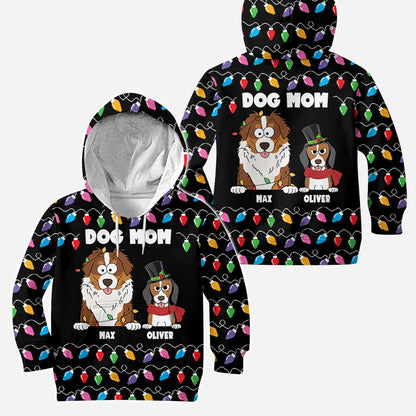 Pet Colorful Christmas Light - Personalized Dog Hoodie and Leggings