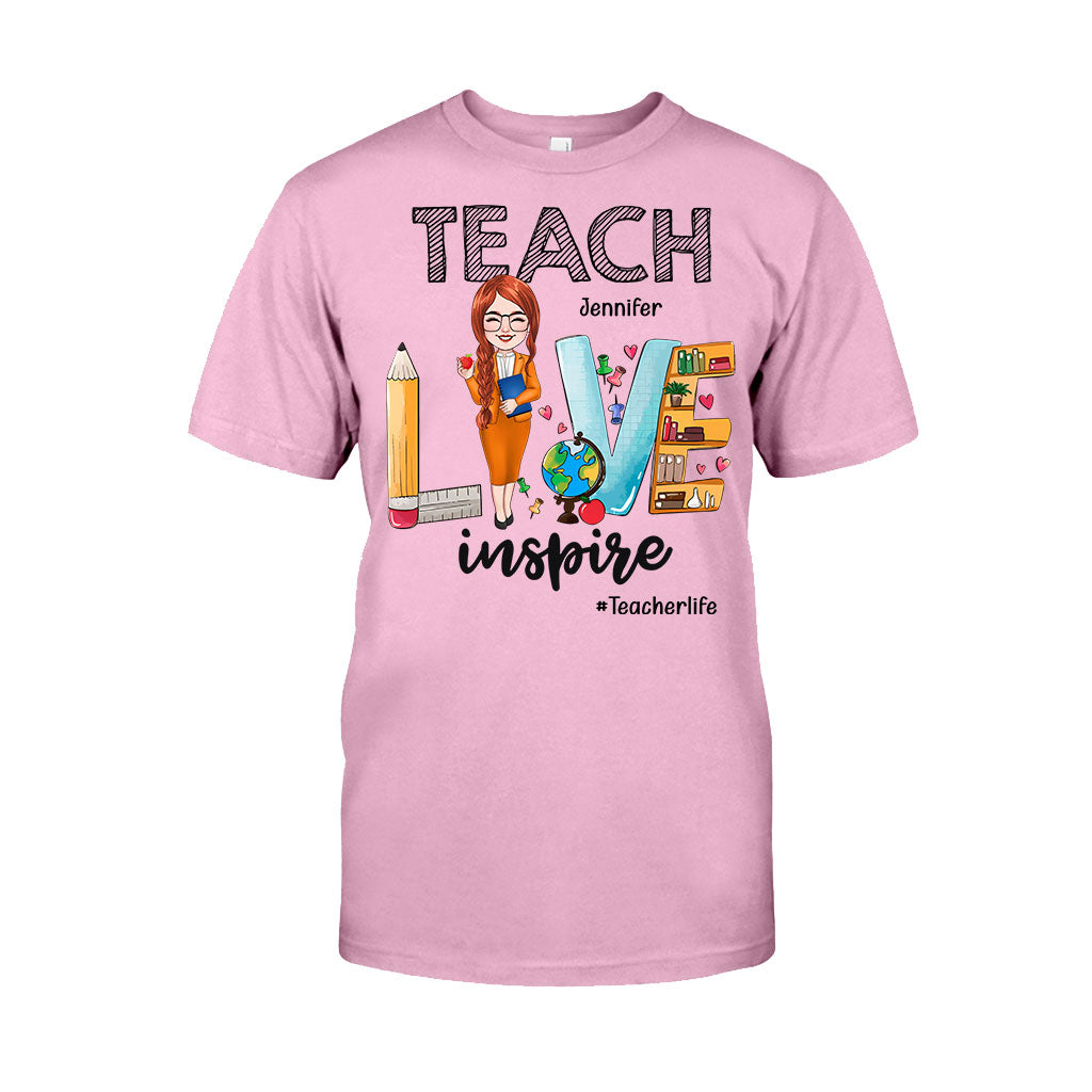 Teach Love Inspire - Personalized Teacher T-shirt & Hoodie