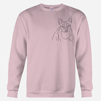 Custom Line Art - Personalized Dog Embroidered Sweater