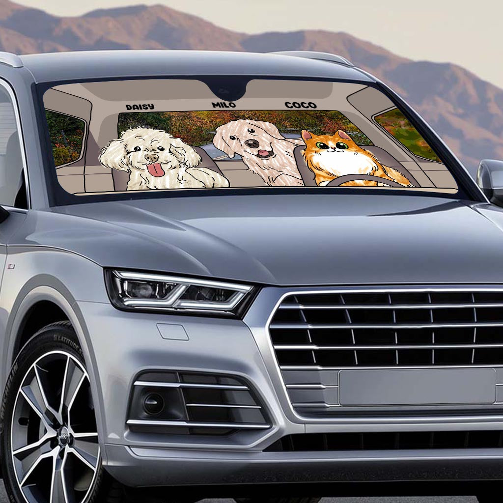 Lovely Paws - Personalized Dog Car Sunshade