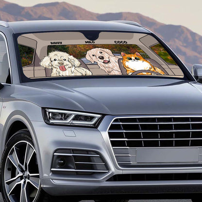 Lovely Paws - Personalized Dog Car Sunshade