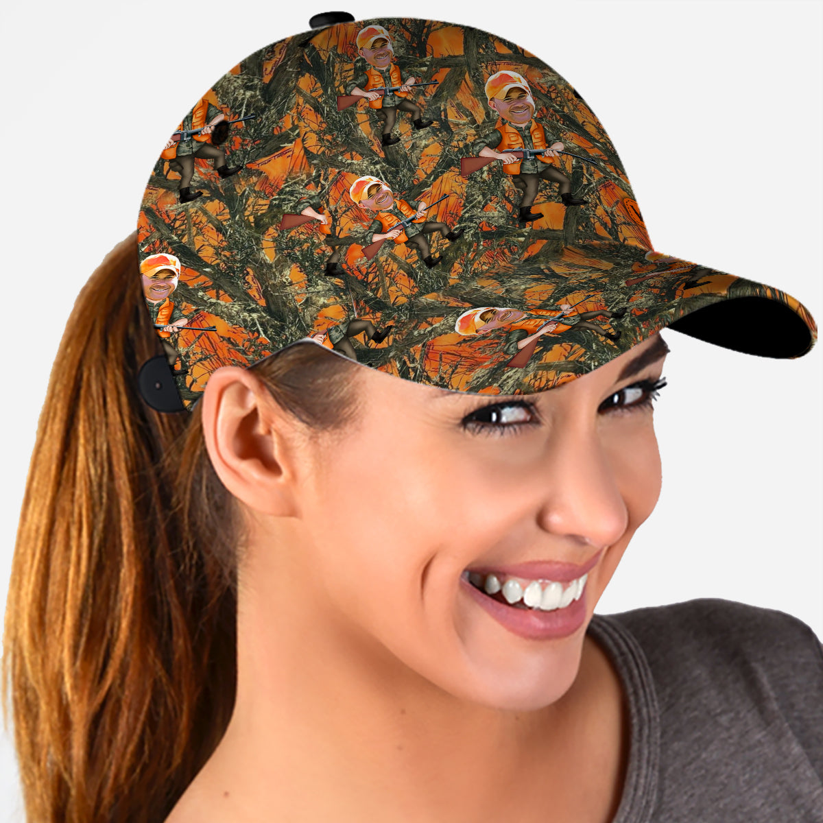 Photo Inserted Hunter - Personalized Hunting Classic Cap